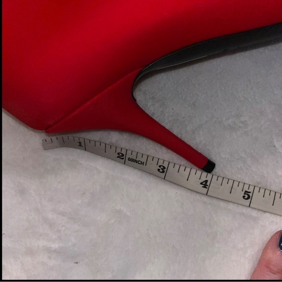 Balenciaga Knife ankle boots red sock EU 42 US 11 pointed toe stretch 80mm new - Picture 8 of 12